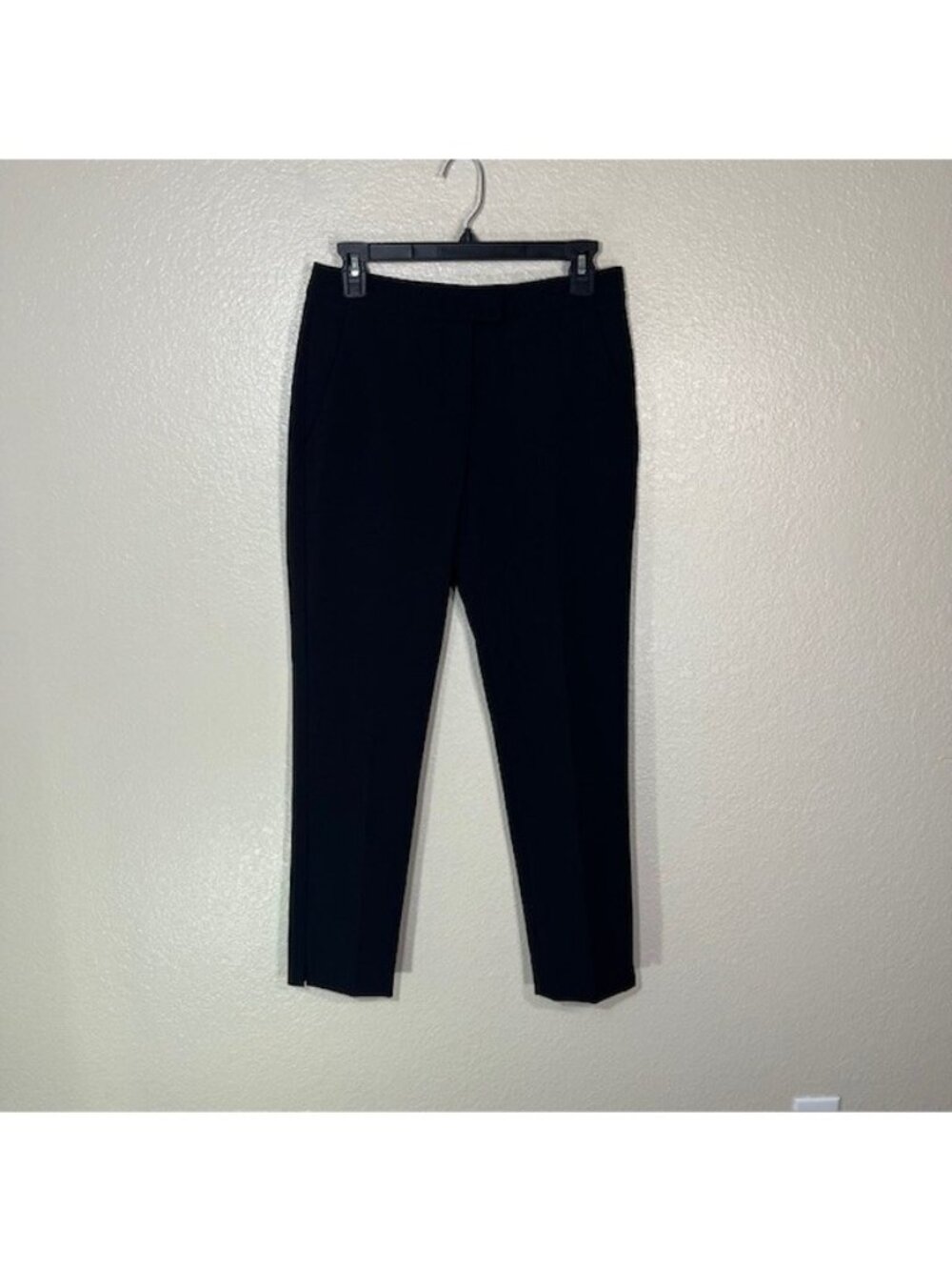 Theory Pants Womens 2 Ibbey Urban Black Wool Trousers 28 x 28